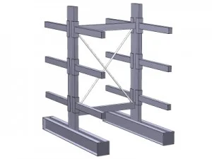 double sided cantilever rack