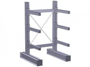 single sided cantilever rack